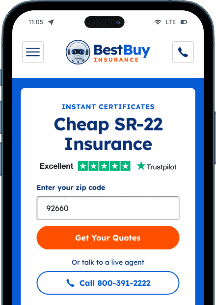 image of best buy insurance dot com on a mobile device